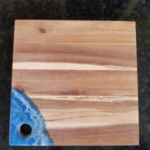 **SOLD OUT** Cheese/ Serving Board Acacia Wood Blue